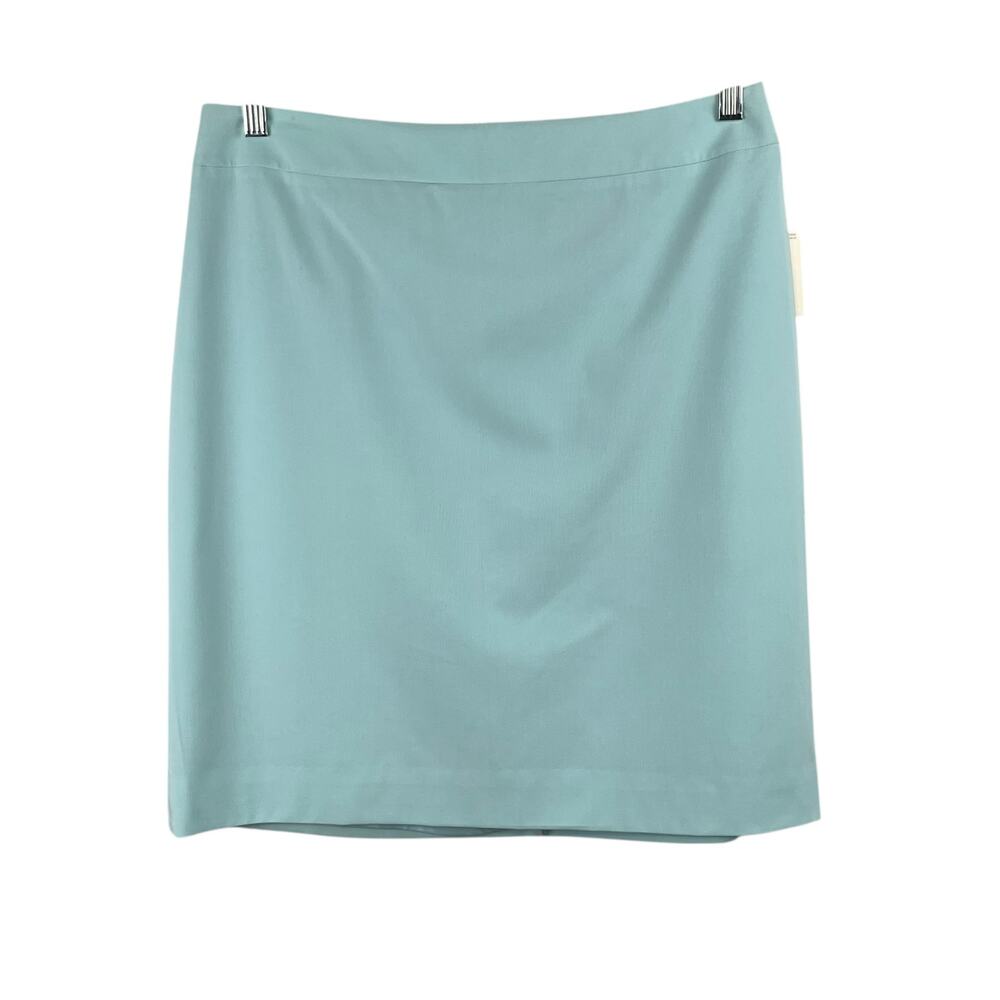Apostrophe Baby Blue Y2K Knee Length Pencil Skirt Lined NWT 14 Careerwear Preppy